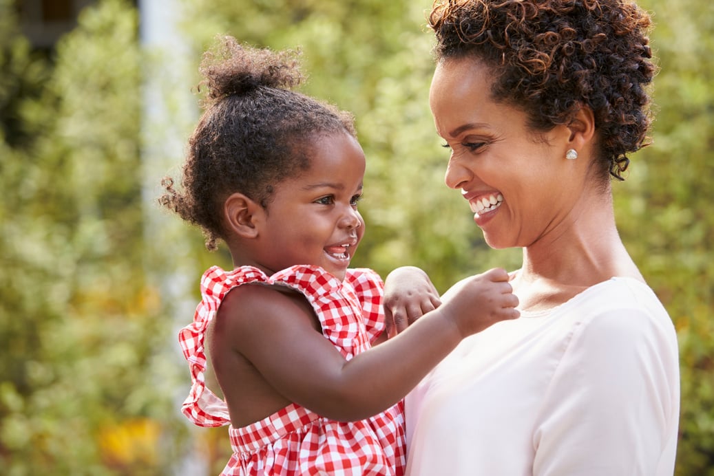 Young African American Mother 